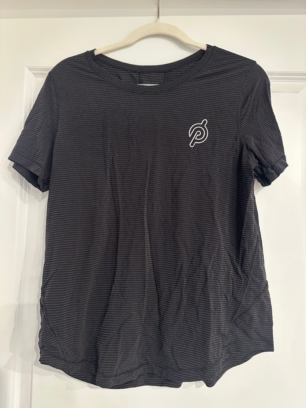 Peloton x lululemon Black Short-Sleeve Athletic Shirt